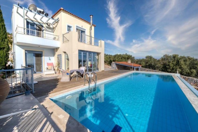 Kefalas Kreta, Kefalas: Schöne Villa mit Swimmingpool und Meerblick zu verkaufen Haus kaufen